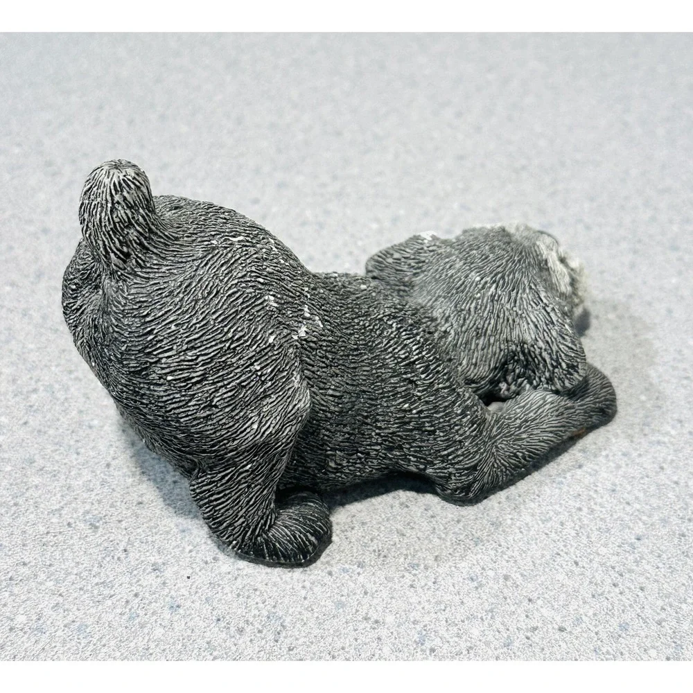Retro Whiskers By Martha‎ Carey Gray Dog Figurine #2606 EUC